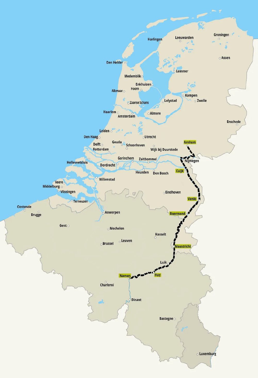 Riviercruise: Over de Maas naar Limburg en Wallonië met mps Rembrandt van Rijn