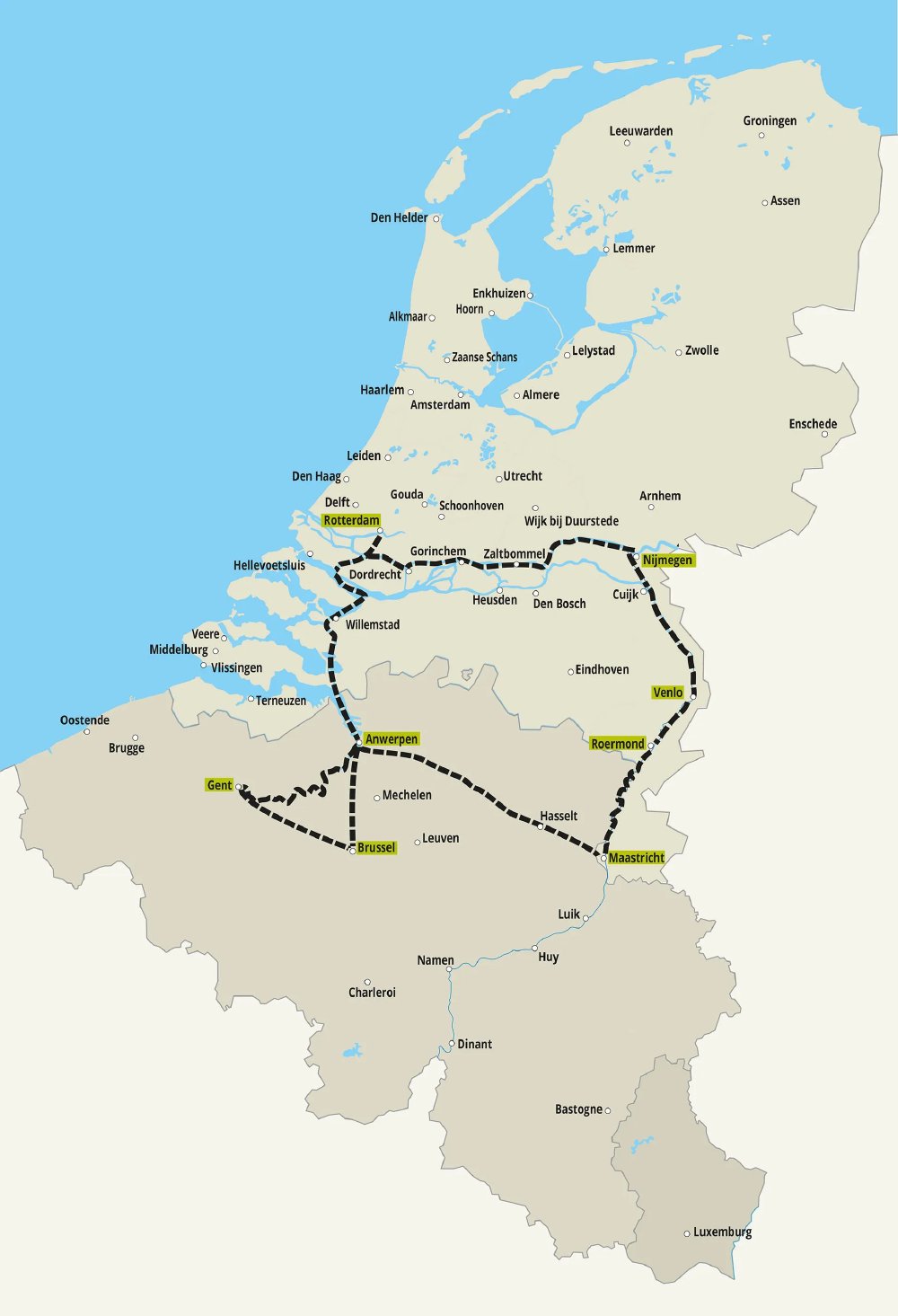 Riviercruise Parels van België met HS Amadeus Queen