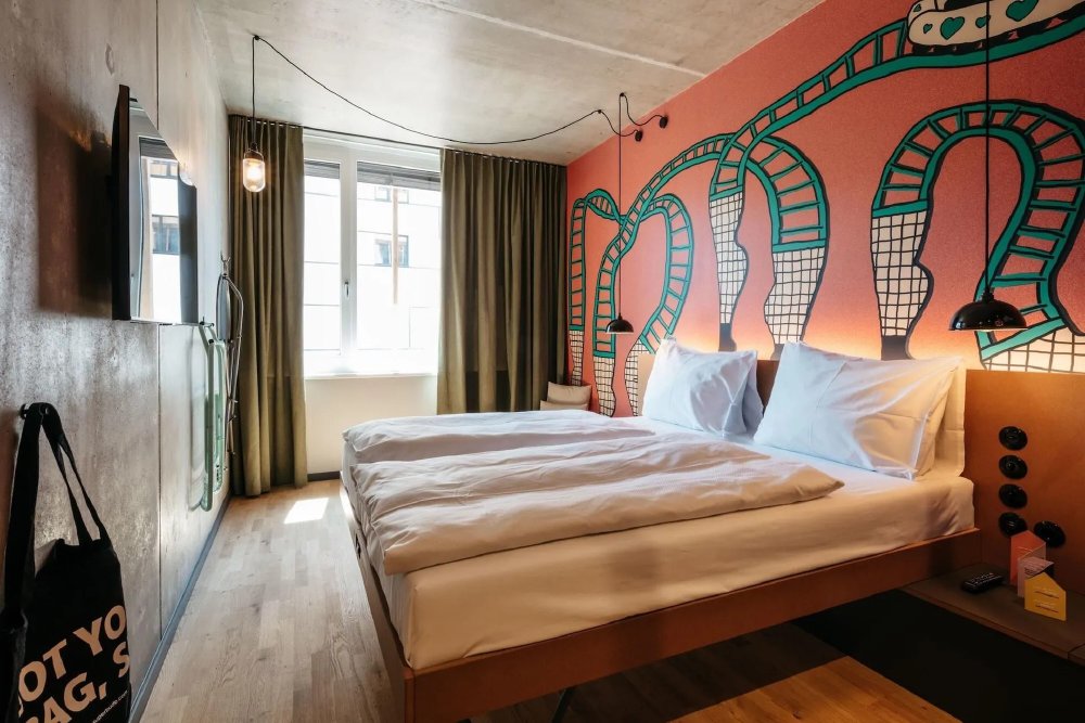 Stedentrip Wenen: Hotel Superbude Wien Prater - hip hotel nabij Prater Park