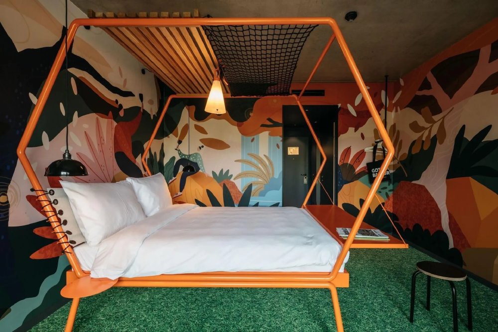 Stedentrip Wenen: Hotel Superbude Wien Prater - hip hotel nabij Prater Park